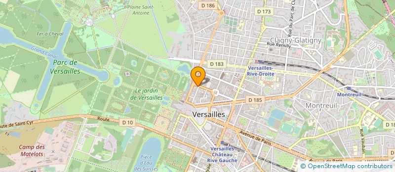 localisation de l'entreprise SYND.COPR. DU 4 RUE CARNOT 78   VERSAILL à VERSAILLES