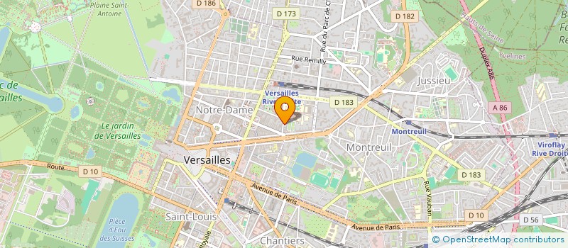 localisation de l'entreprise SYND COPR DU 4 RUE DE L'ABBE DE L'EPEE 7 à VERSAILLES