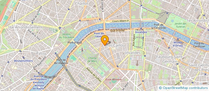 localisation de l'entreprise SYND.COPR. DU 4 RUE DUPONT DES  LOGES 75  PARIS