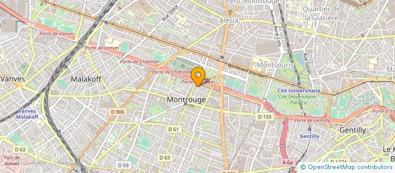localisation de l'entreprise SYND.COPR. DU 4 RUE EDGAR QUINET 92 MONT  MONTROUGE