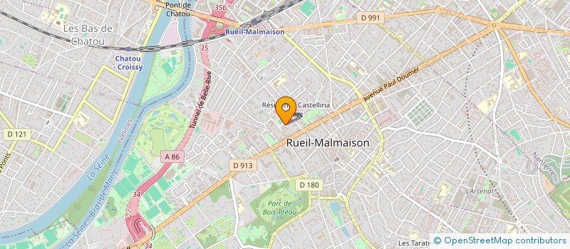 localisation de l'entreprise SYND.COPR. DU 4 RUE GENEVIEVE COUTURIE à RUEIL-MALMAISON