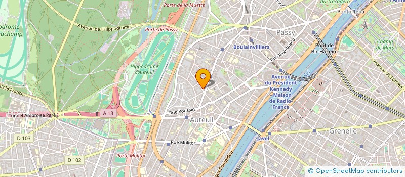 localisation de l'entreprise SYND COPR DU 4 RUE HENRI HEINE  75016 PA  PARIS