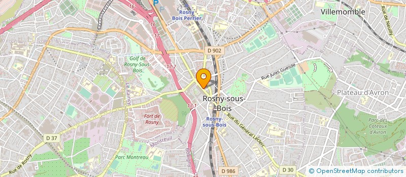 localisation de l'entreprise SYND.COPR. DU 4 RUE HENRI WALLON 94 FONT à ROSNY-SOUS-BOIS