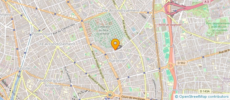 localisation de l'entreprise SYND.COPR. DU 4 RUE LIGNER  PARIS