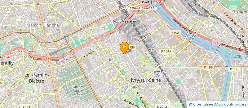 localisation de l'entreprise SYND.COPR. DU 4 RUE PIERRE MOULIE 9 à IVRY-SUR-SEINE