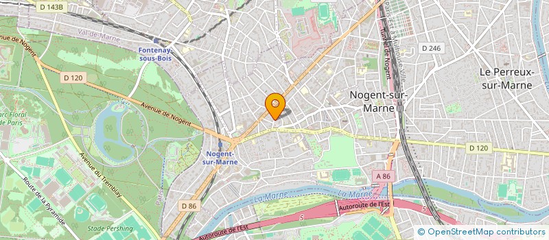 localisation de l'entreprise SYND.COPR. DU 4 RUE TH HONORE  NOGENT-SUR-MARNE