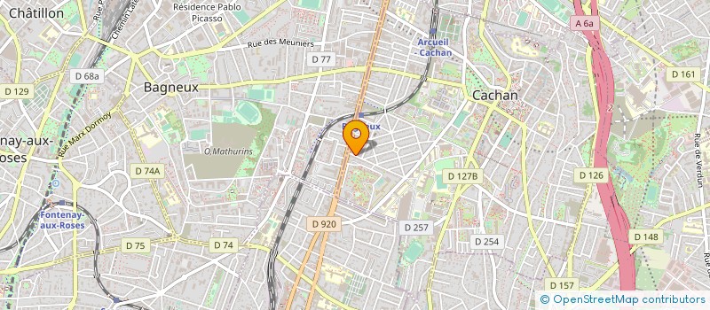 localisation de l'entreprise SYND.COPR. DU 40 40 BIS AV P.V. COUTURIE à CACHAN