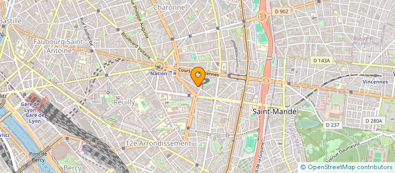 localisation de l'entreprise SYND.COPR. DU 40 42 RUE DU      RENDEZ V  PARIS