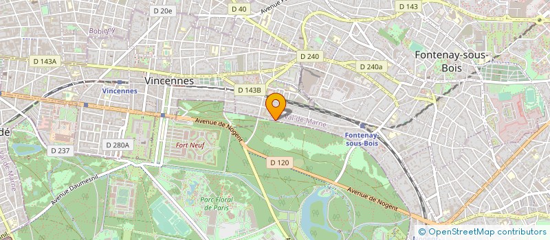 localisation de l'entreprise SYND.COPR. DU 40 AV DE LA DAME  BLANCHE à FONTENAY-SOUS-BOIS