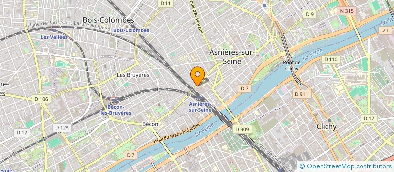 localisation de l'entreprise SYND.COPR. DU 40 AV DE LA MARNE 92 ASNIE  ASNIERES-SUR-SEINE