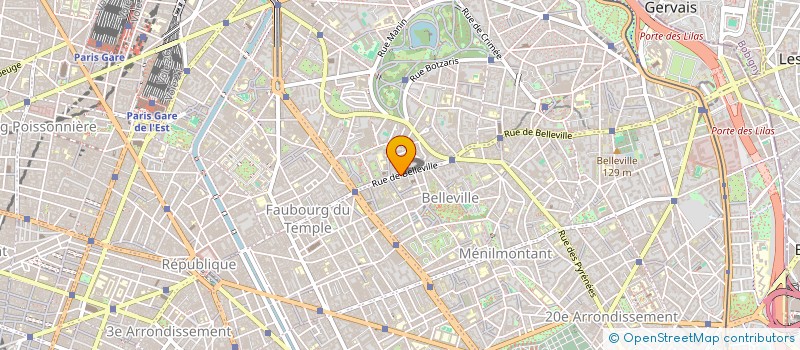 localisation de l'entreprise SYND.COPR. DU 40 RUE DE         BELLEVIL  PARIS