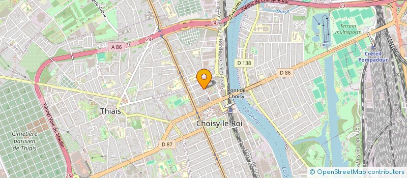 localisation de l'entreprise SYND.COPR. DU 40B RUE EMILE ZOLA 94 CHOI à CHOISY-LE-ROI