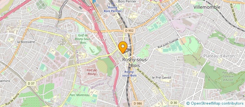 localisation de l'entreprise SYND.COPR. DU 41 RUE ADRIEN DAMALIX à ROSNY-SOUS-BOIS