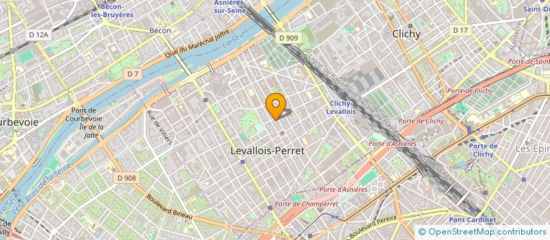 localisation de l'entreprise SYND.COPR. DU 41 RUE CASTERES 92 CLICHY à LEVALLOIS-PERRET