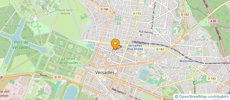 localisation de l'entreprise SYND COPR DU 41 RUE DE LA PAROISSE VERSAILLES à VERSAILLES