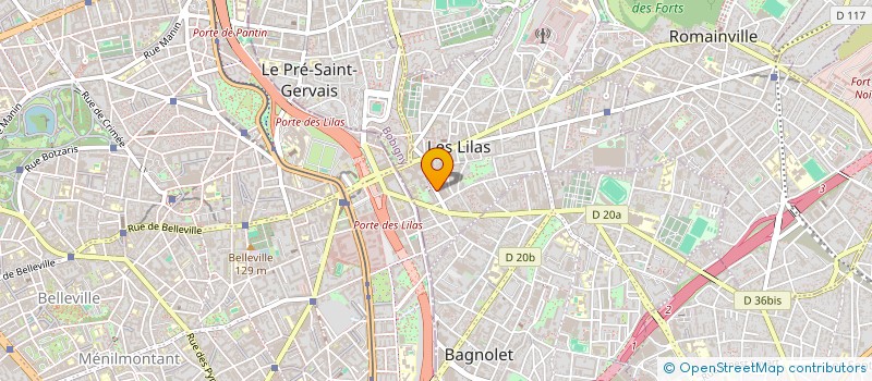 localisation de l'entreprise SYND.COPR. DU 41 RUE DOMBASLE 93 NOISY L à LES LILAS