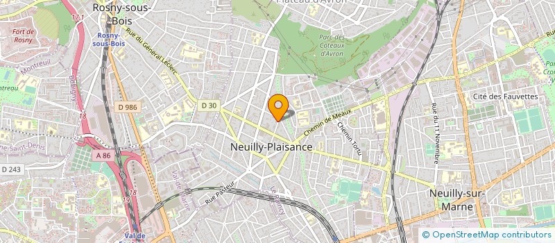 localisation de l'entreprise SYND.COPR. DU 41 RUE DU GL DE GAULLE 93N  NEUILLY-PLAISANCE