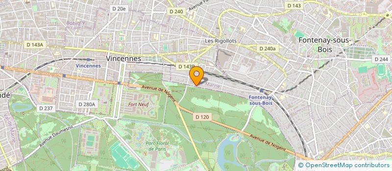 localisation de l'entreprise SYND.COPR. DU 42 AV DE LA DAME  BLANCHE à FONTENAY-SOUS-BOIS