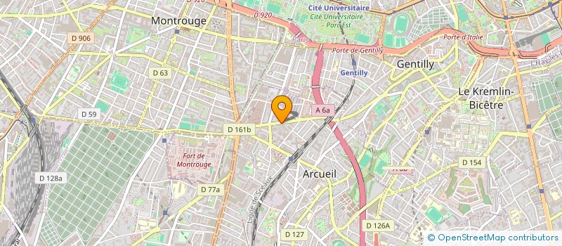 localisation de l'entreprise SYND.COPR. DU 42 AV J JAURES à ARCUEIL