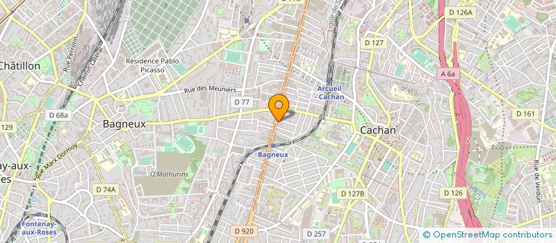 localisation de l'entreprise SYND.COPR.DU 42 AV P.V. COUTURIER à CACHAN