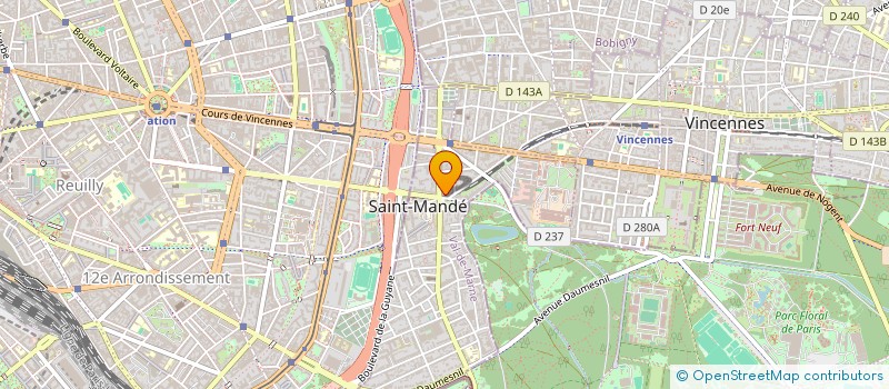 localisation de l'entreprise SYND.COPR. DU 43 RUE DE L       ALOUETTE à SAINT-MANDE