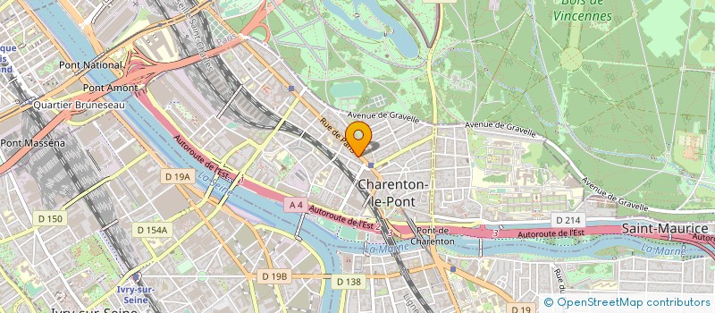 localisation de l'entreprise SYND.COPR. DU 43 RUE DES BORDEAUX à CHARENTON-LE-PONT