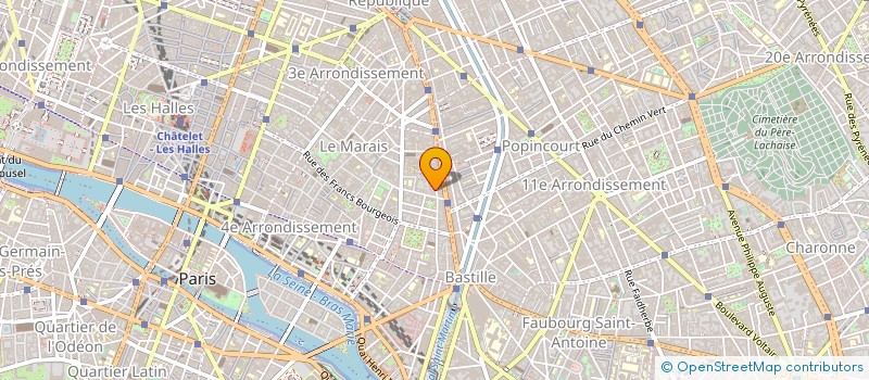 localisation de l'entreprise SYND.COPR. DU 43 RUE DES        TOURNELL  PARIS