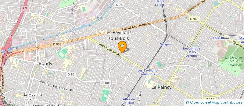 localisation de l'entreprise SYND COPR DU 44 AV DE SULLY 93 LIVRY GAR à LES PAVILLONS-SOUS-BOIS
