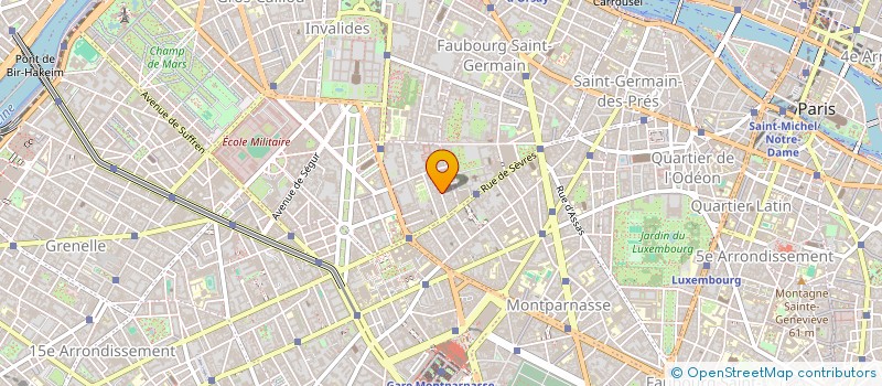 localisation de l'entreprise SYND.COPR. DU 44 R VANEAU  PARIS