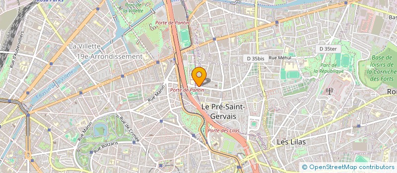 localisation de l'entreprise SYND.COPR. DU 44 RUE D'ESTIENNE D'ORVES à LE PRE-SAINT-GERVAIS