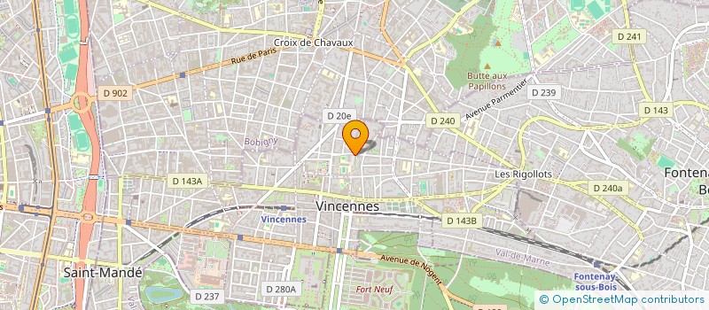 localisation de l'entreprise SYND COPR DU 44 RUE DIDEROT 94 VINCENNE à VINCENNES