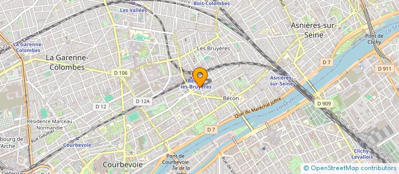 localisation de l'entreprise SYND.COPR. DU 45 AV. PASTEUR 92 COURBEVO à COURBEVOIE
