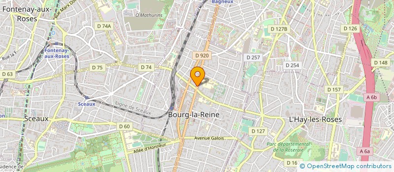 localisation de l'entreprise SYND COPR DU 46 AU 48 AV DU GENERAL LECL à BOURG-LA-REINE