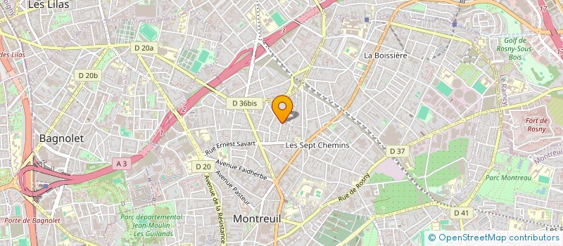 localisation de l'entreprise SYND COPR DU 46 AU 48 RUE DU PLATEAU à MONTREUIL