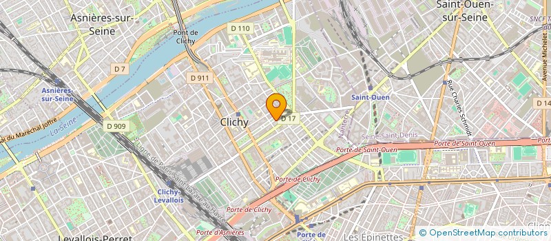 localisation de l'entreprise SYND.COPR. DU 46 BD JEAN JAURES 92 CLICH à CLICHY