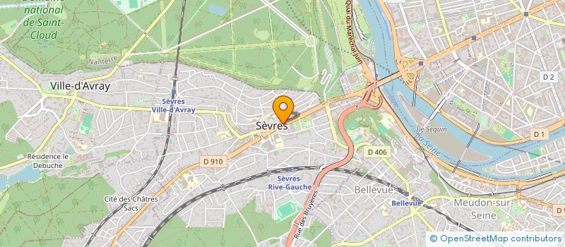 localisation de l'entreprise SYND.COPR. DU 46 GRANDE RUE     92 SEVRE  SEVRES