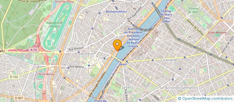 localisation de l'entreprise SYND COPR DU 46 QUAI LOUIS      BLERIOT  PARIS