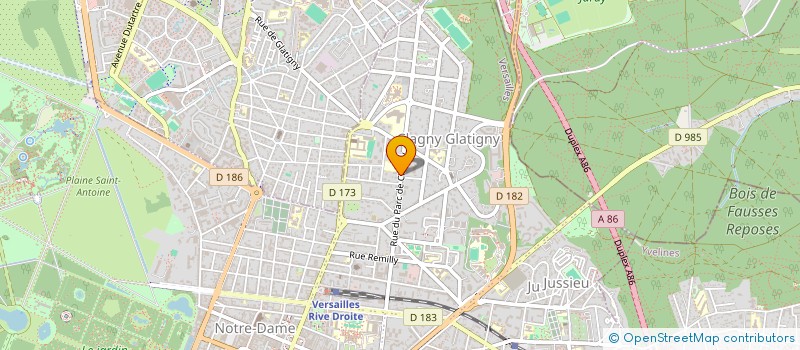 localisation de l'entreprise SYND.COPR. DU 47 RUE DU PARC DE CLAGNY 7 à VERSAILLES