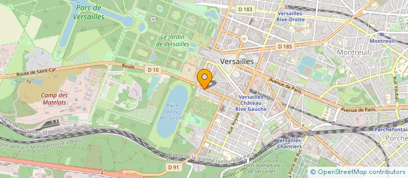 localisation de l'entreprise SYND.COPR. DU 48 AV. DE SAINT   CLOUD 78 à VERSAILLES