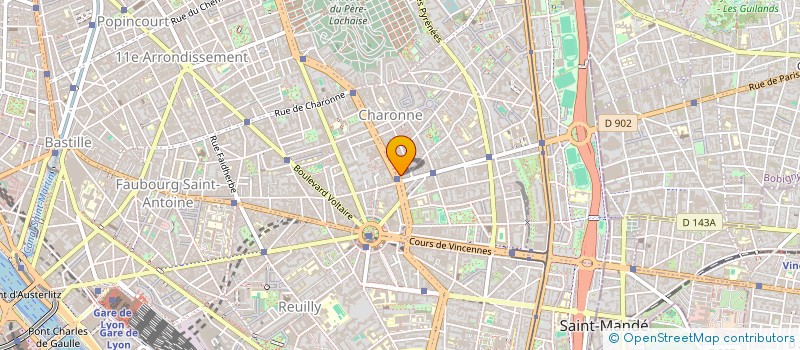 localisation de l'entreprise SYND.COPR. DU 48 BD DE CHARONNE 75020 PA  PARIS