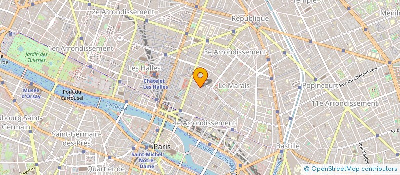 localisation de l'entreprise SYND.COPR. DU 48 RUE DU TEMPLE   75004 P  PARIS