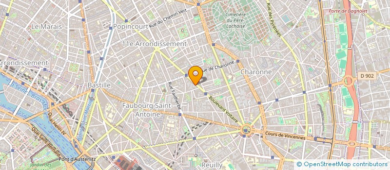 localisation de l'entreprise SYND COPR DU 48 RUE RICHARD LENOIR 75011  PARIS