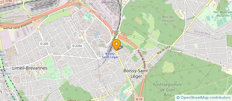 localisation de l'entreprise SYND COPR DU 5-7 BD DE LA GARE à BOISSY-SAINT-LEGER
