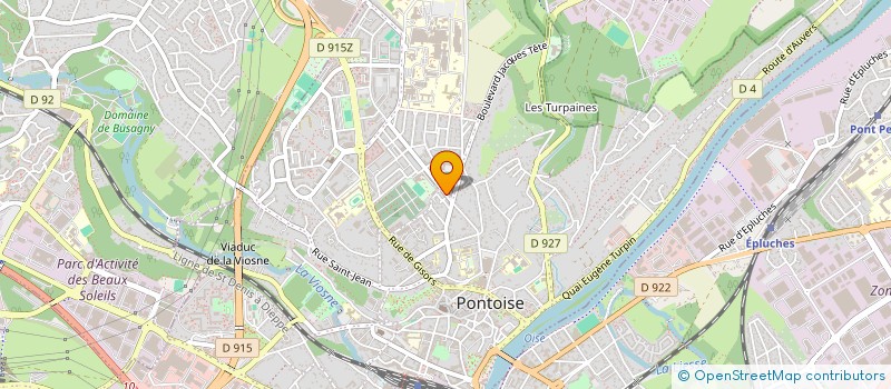 localisation de l'entreprise SYND.COPR. DU 5 7 BD DES        CORDELIE  PONTOISE