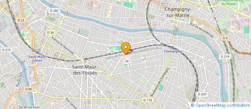 localisation de l'entreprise SYND COPR DU 5 AV DES MARRONNIERS à SAINT-MAUR-DES-FOSSES