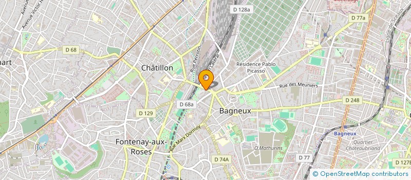 localisation de l'entreprise SYND COPR DU 5 AV DU GENERAL DE GAULLE à BAGNEUX