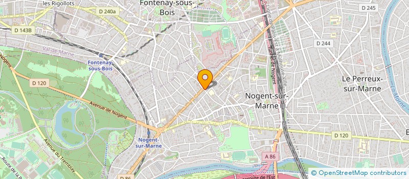 localisation de l'entreprise SYND.COPR. DU 5 AV DU MARECHAL JOFFRE 9 à NOGENT-SUR-MARNE