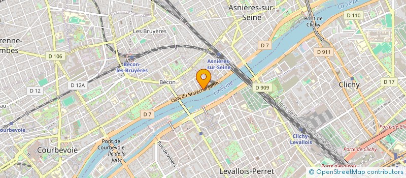 localisation de l'entreprise SYND.COPR. DU 5 AVE PHILIPPE LE BOUCHER à COURBEVOIE