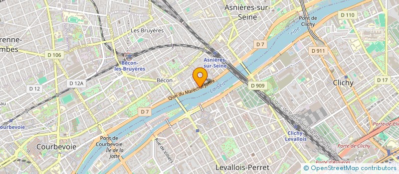 localisation de l'entreprise SYND.COPR. DU 5 B AVE PHILIPPE LE BOUCHE à COURBEVOIE