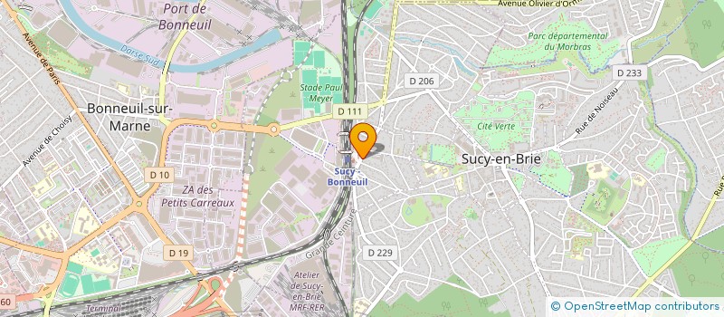 localisation de l'entreprise SYND.COPR. DU 5 PLACE DE LA GARE94 SUCY à SUCY-EN-BRIE